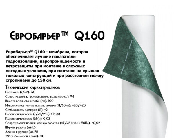 Супер-диффузионная мембрана Q -160 Juta (Харьков) — изображение 5