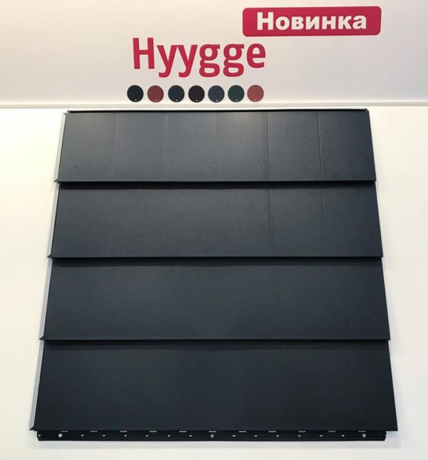 Модульная плоская черепица Ruukki Hyygge RR - Н2Н мокрый асфальт