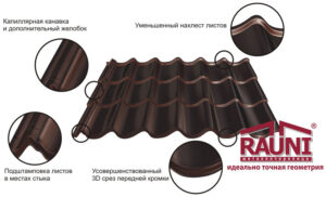 Металлочерепица от производителя цена, 346 грн RAUNI STANDART (металл Корея)