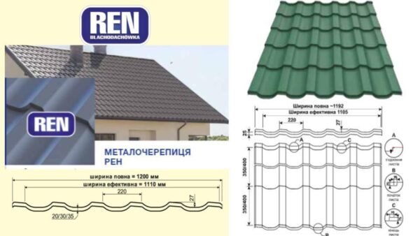 Металлочерепица REN 0,5 мм RAL 8023 PE 25 MK - Pruszynski — изображение 2