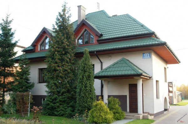 Металлочерепица Rauni RAL 6005 (зелёная) PE 0,45 Standart Китай — изображение 5