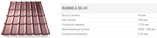 Металлочерепица Rannila DG 4345 PEMA 6005 — изображение 7