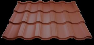 Металлочерепица Modern (Модерн) ArcelorMittal 0,5 Ral 8017 MAT