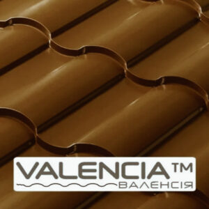 Металлочерепица VALENCIA 0,45 мм, PE RAL 8017  Сталь - Optima Steel