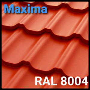Металлочерепица Сталекс - MAXIMA 350/30 0,45 мм PEMA RAL 8004 Италия Marchegalia