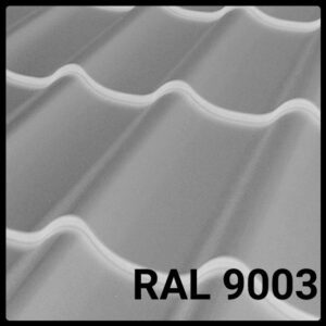Металлочерепица Rauni RAL 9003 (белая) PE 0,45 Premium
