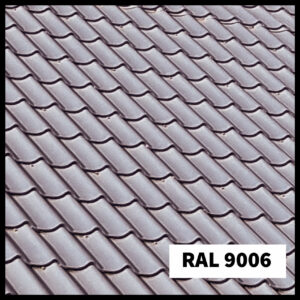 Металлочерепица Rauni Premium | RAL 9006 | PE 0,45 мм | Юж.Корея |
