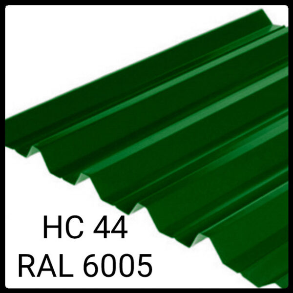Профнастил НС-44 | Мегасити | RAL 3005 | MAT 0,45 мм | Южная Корея | — изображение 8