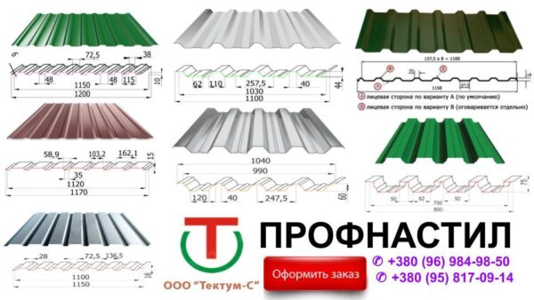 Профнастил ПС-10 | 0,45 мм | Тектум-С | RAL 9006 | PE | Китай | — изображение 3