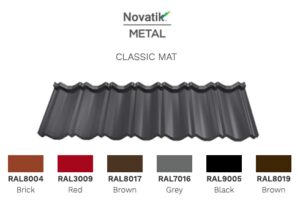 Модульная черепица Novatik Модуль Classic МАТ (1-модульный) Voestalpine