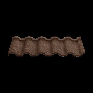Композитная черепица Novatik NATURA ROMAN brown earth (коричневый)
