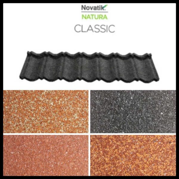 Композитная черепица Novatik NATURA CLASSIC brown earth (коричневый) — изображение 7