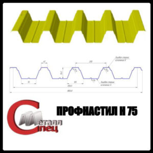 Несущий Профнастил Н-75 / 0,9 мм