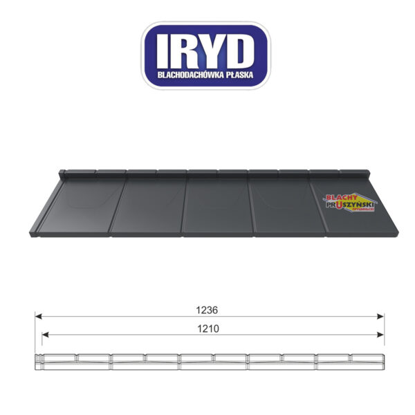 IRYD — Модульная плоская черепица (Purmat) RAL 9005 — изображение 5