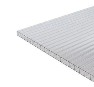 Поликарбонат сотовый Placarb 1УФЗ 1H 8x2100x6000 мм Прозрачный (00-00013454)